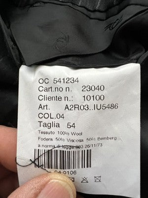 Ethomas Abito Uomo Grigio in Lana – Taglia 54