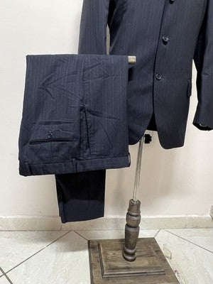 Valentino Abito Uomo Blu Navy in Lana – Taglia 54