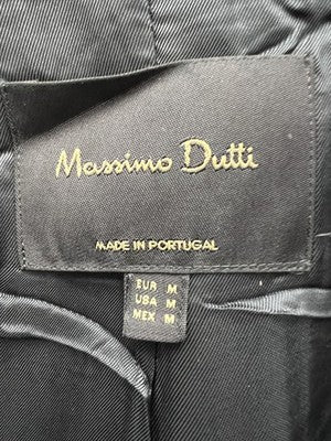 Massimo Dutti Cappotti Uomo Nero in Lana – Taglia M