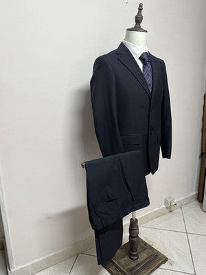 Sartoriale Abito Uomo Blu Navy in Lana – Taglia 46