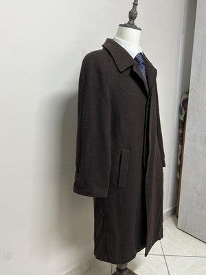 Petrelli Cappotti Uomo Marrone in Cashmere – Taglia 50