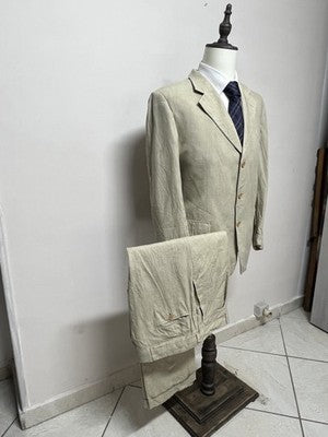 Greaves Abito Uomo Beige in Lino – Taglia 52