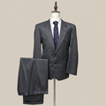 Green Abito Uomo Grigio in Lana – Taglia 54