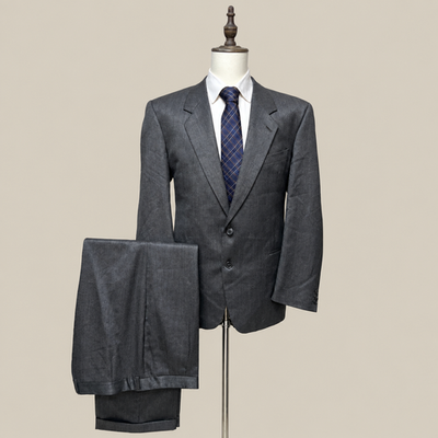 Green Abito Uomo Grigio in Lana – Taglia 54