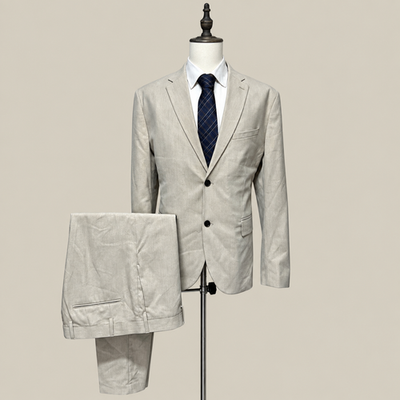 H&M Abito Uomo Beige in Lino – Taglia 58