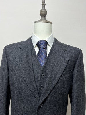 Luca D'Altieri Abito Uomo Grigio antracite Gessato – Taglia 50
