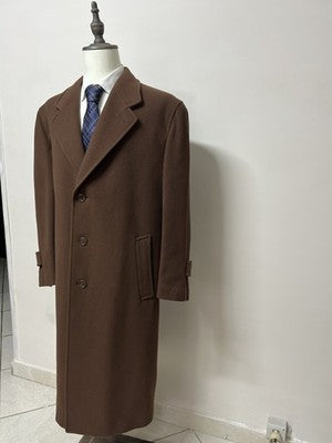 Facis Cappotto Uomo Marrone in Lana – Taglia 52
