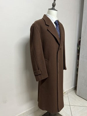 Facis Cappotto Uomo Marrone in Lana – Taglia 52