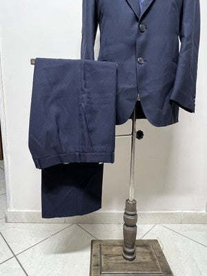 lineasse Abito Uomo Blu navy in Pura lana vergine – Taglia 50