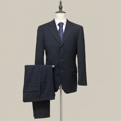Valentino Abito Uomo Blu Navy in Lana – Taglia 54