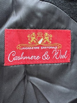 YvesSantLaurent Cappotti Uomo Nero in Cashmere – Taglia 50