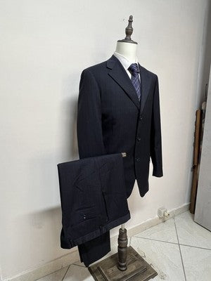 Valentino Abito Uomo Blu Navy in Lana – Taglia 54