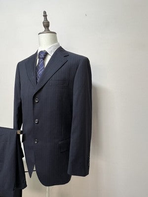 Valentino Abito Uomo Blu Navy in Lana – Taglia 54