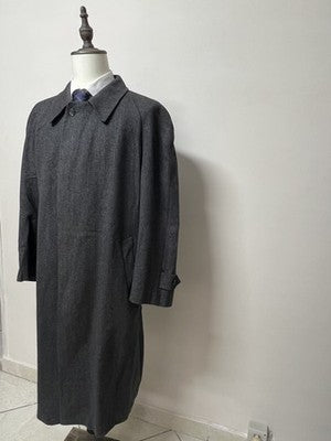 Facis Cappotti Uomo Grigio in Lana Spigato – Taglia 52