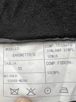 YvesSantLaurent Cappotti Uomo Nero in Cashmere – Taglia 50