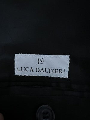 Luca D'Altieri Abito Uomo Grigio antracite Gessato – Taglia 50
