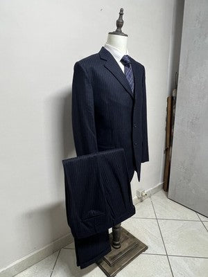 Vitale Barberis Canonico Abito Uomo Blu Navy in Lana – Taglia 54