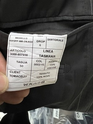 Tomacelli Abito Uomo Grigio in Lana – Taglia 50