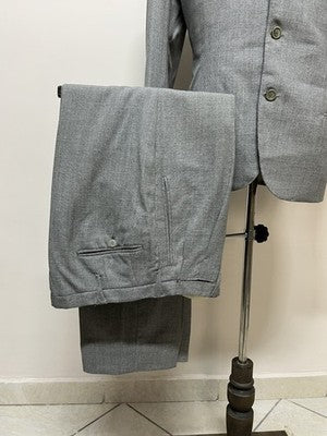 V. Mastrodomenico Abito Uomo Grigio in lana – Taglia 50