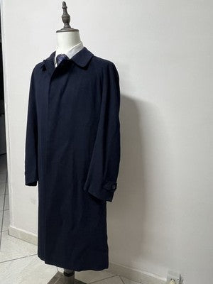 Vintage Dressing Cappotti Uomo Blu navy in Lana – Taglia 50
