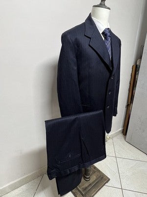 RicHard Abito Uomo Blu Navy in Lana – Taglia 56