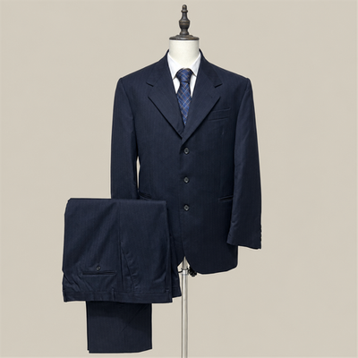 RicHard Abito Uomo Blu Navy in Lana – Taglia 56