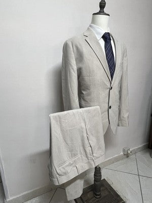 H&M Abito Uomo Beige in Lino – Taglia 58