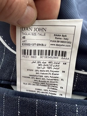 DanJhon Abito Uomo Blu – Taglia 48