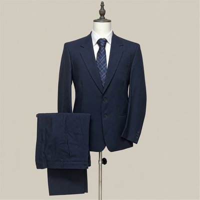 Sartirani Abito Uomo Blu Navy in Lana – Taglia 48