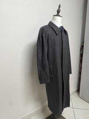 Facis Cappotti Uomo Grigio in Lana Spigato – Taglia 52
