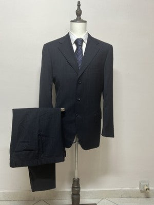 Valentino Abito Uomo Blu Navy in Lana – Taglia 54