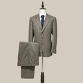 Per Spalli Abito Uomo Grigio chiaro in 100% lana; fodera 100% cupro – Taglia 52