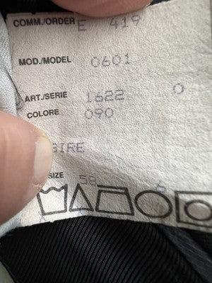 Dèsirèe Abito Uomo Nero in Lana – Taglia 58