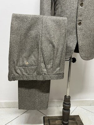 Per Spalli Abito Uomo Grigio chiaro in 100% lana; fodera 100% cupro – Taglia 52