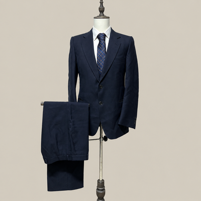 lineasse Abito Uomo Blu navy in Pura lana vergine – Taglia 50