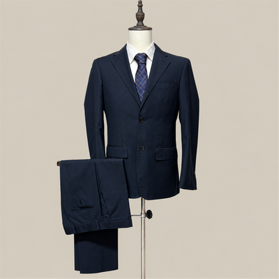 Sartoriale Abito Uomo Blu Navy in Lana – Taglia 46
