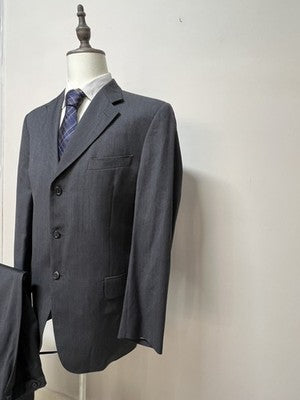 Carnevali Abito Uomo Nero in Lana – Taglia 54