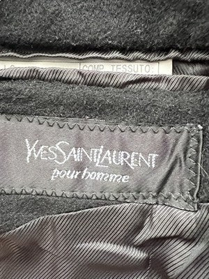 YvesSantLaurent Cappotti Uomo Nero in Cashmere – Taglia 50