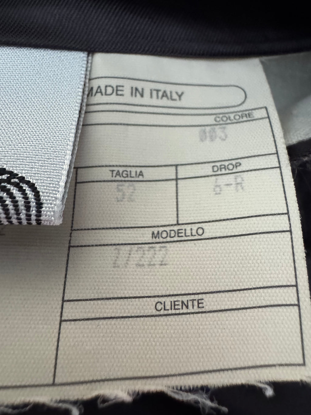 Angelico Abito Uomo Gessato Grigio Antracite Super 100's Lana Vergine Taglia 52 Made in Italy