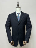 Armani Collezioni Giacca Uomo Nera Gessata Elegante Taglia 52 Made in Italy