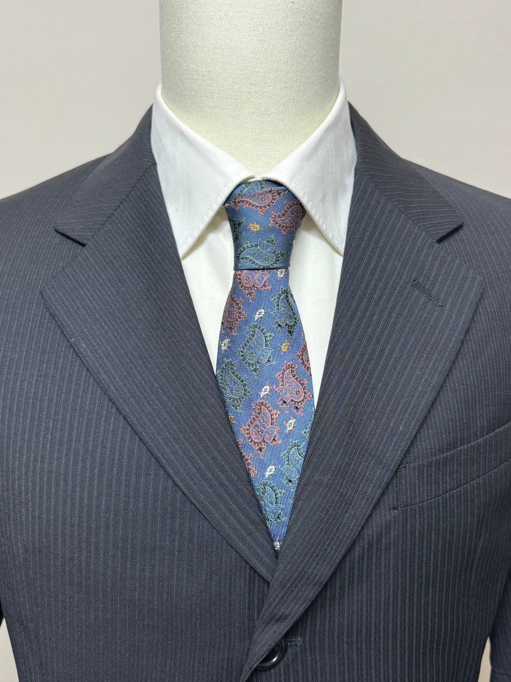 Armani Collezioni Giacca Uomo Nera Gessata Elegante Taglia 52 Made in Italy