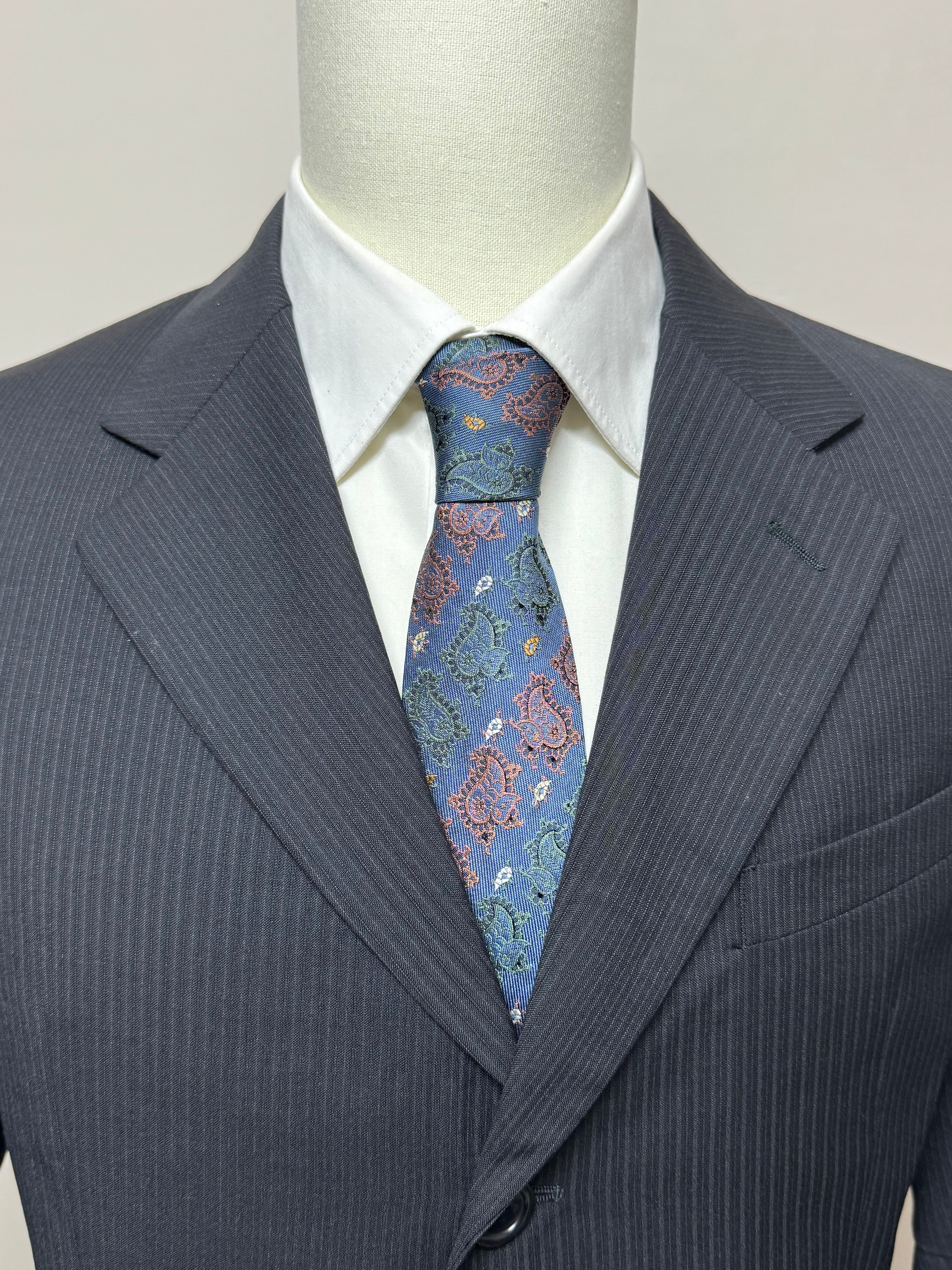 Armani Collezioni Giacca Uomo Nera Gessata Elegante Taglia 52 Made in Italy