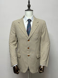 Boggi Giacca Uomo Beige Quadri Cotone Made in Italy Taglia 52 Elegante Casual
