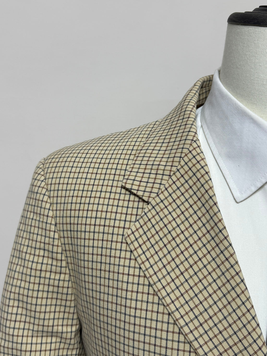 Boggi Giacca Uomo Beige Quadri Cotone Made in Italy Taglia 52 Elegante Casual