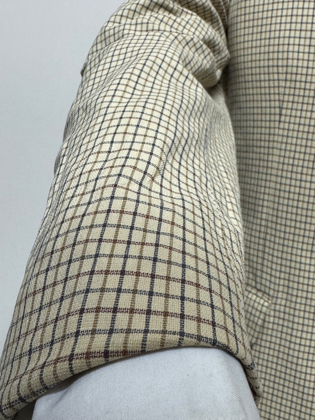 Boggi Giacca Uomo Beige Quadri Cotone Made in Italy Taglia 52 Elegante Casual