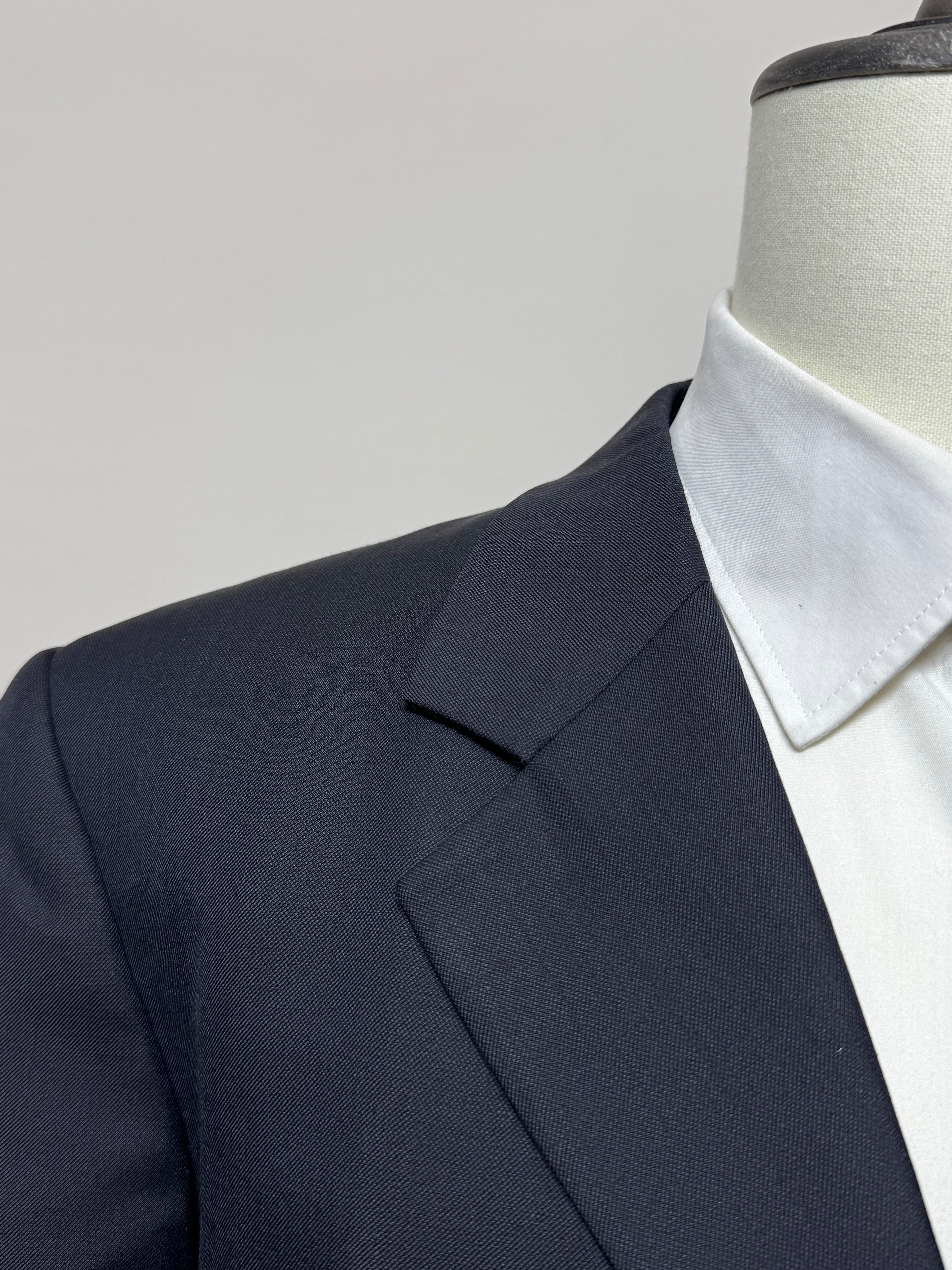 Valentino Uomo Giacca Blazer Blu Navy Super 100's Elegante Taglia 56 Made in Italy