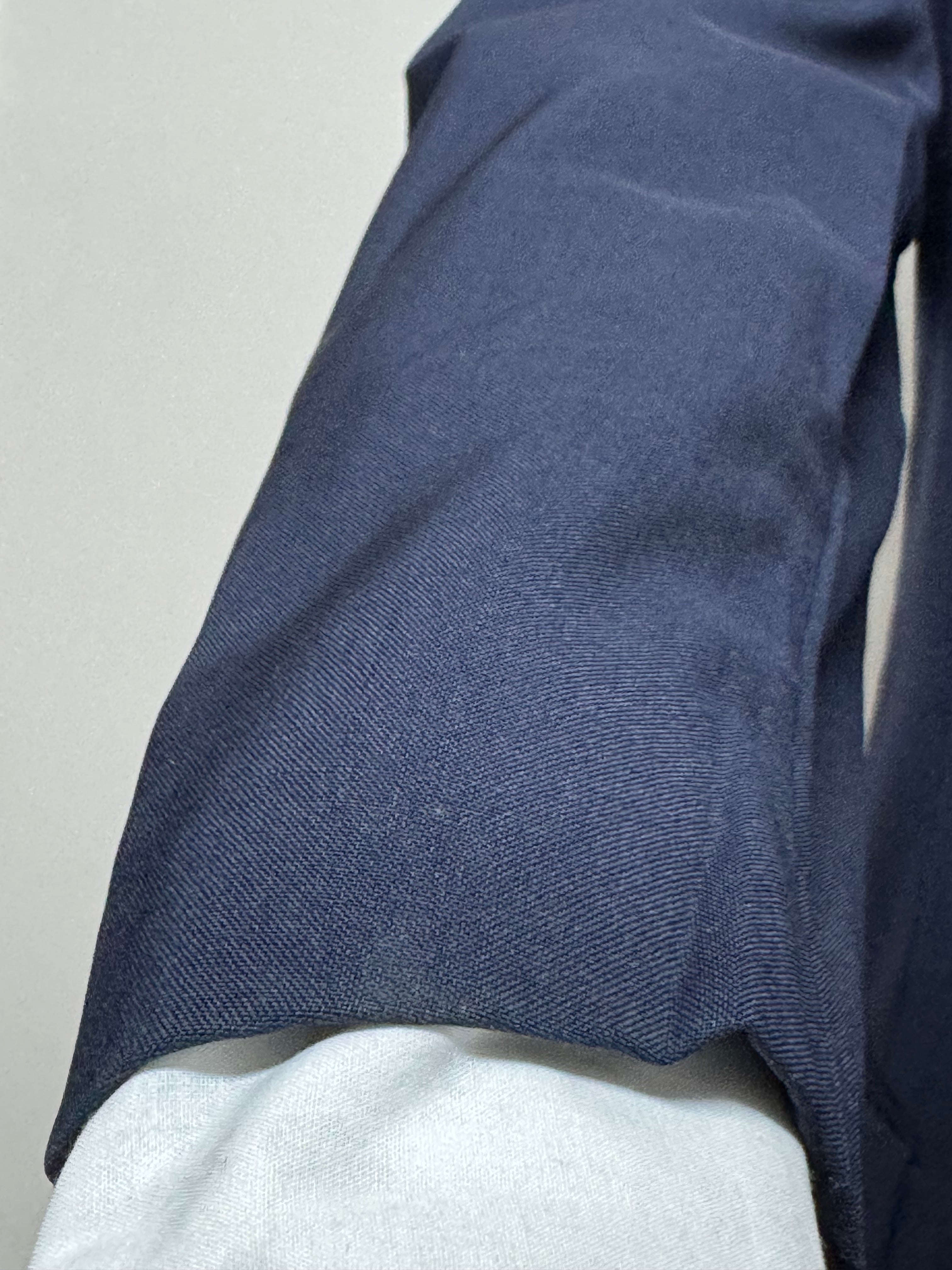 Giacca Uomo Valentino Uomo Blu Navy Pura Lana Vergine Taglia 56 Sartoriale Vintage