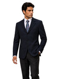 Armani Collezioni Giacca Uomo Nera Gessata Elegante Taglia 52 Made in Italy